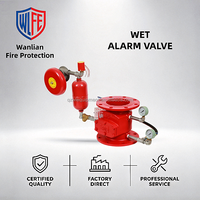 Katup Alarm Basah Pemadam Kebakaran ZSFZ Katup Alarm Sprinkler Besi Ulet DN100 DN150 DN200 untuk Sistem Sprinkler Kebakaran