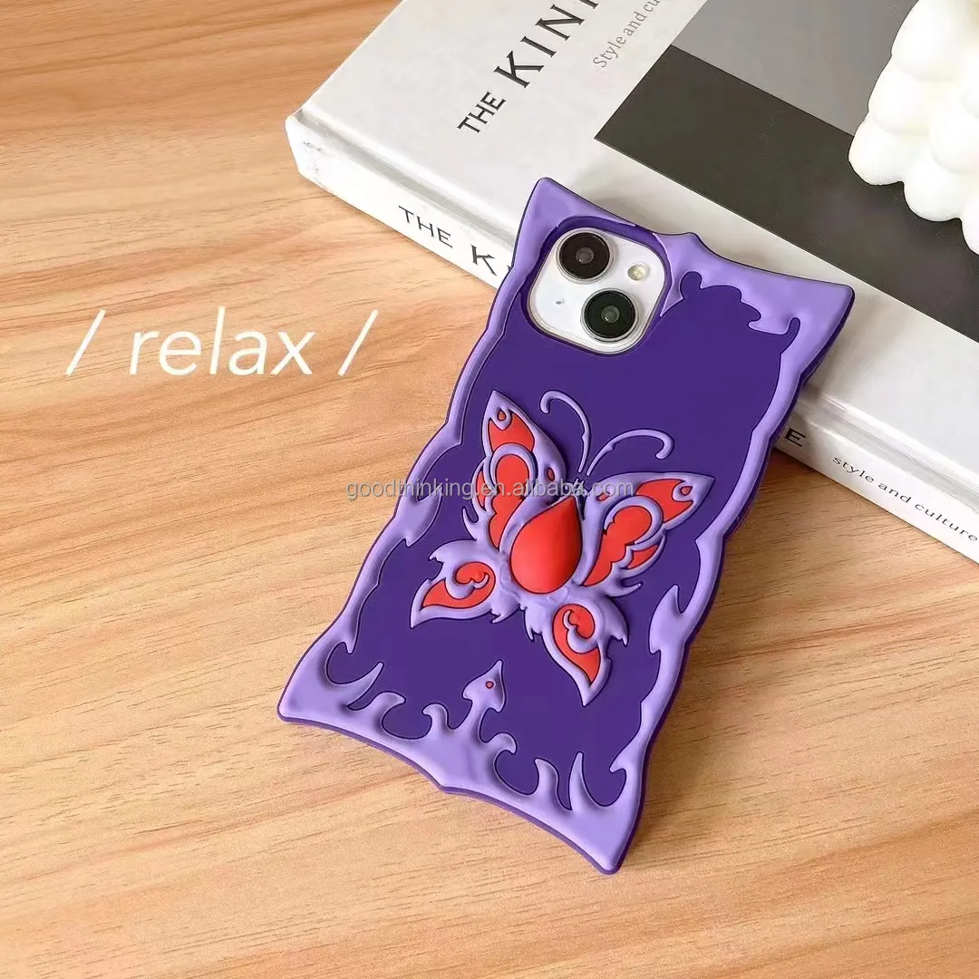 휴대 전화 액세서리 도매 두꺼운 커버 공장 사용자 정의 디자인 자신의 실리콘 전화 케이스