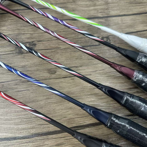 <span class=keywords><strong>Raquette</strong></span> de <span class=keywords><strong>badminton</strong></span> sans marque 100ZZ, entièrement en fibre de carbone, noyau solide en mousse, construction double-moulée, légèrement rigide, <span class=keywords><strong>taille</strong></span> de grip 61 - Product Image 2