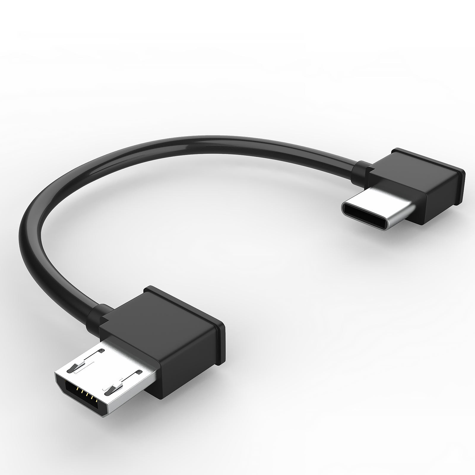 สีดำ (USB-C เป็นไมโคร)