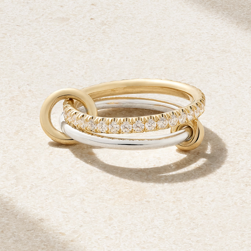 Collana Cuore Aperto In Argento Sterling 925 - Ciondolo Con Diamante