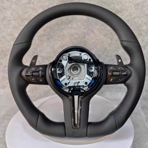 Volante con Controles de Palanca para BMW M3 M4 M5 M6 F06 F10 F15 F16 F20 F30 F31 F32 F33 F34 F36, Volante Redondo de Cuero - Product Image 4