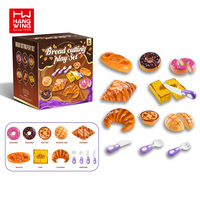 Juego de Juguetes de Panadería HW, Juguetes de Comida para Jugar a la Comida, Set de Repostería, Accesorios de Cocina, Juego de Cortar Pan para Niños