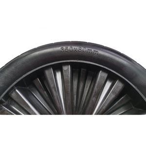 Neumático de espuma PU de 14 pulgadas de nuevo diseño, llanta de plástico PP de gran tamaño, ruedas planas libres, uso Industrial, carrito de jardín, carro de mano, carro Dolly Wagon - Product Image 3