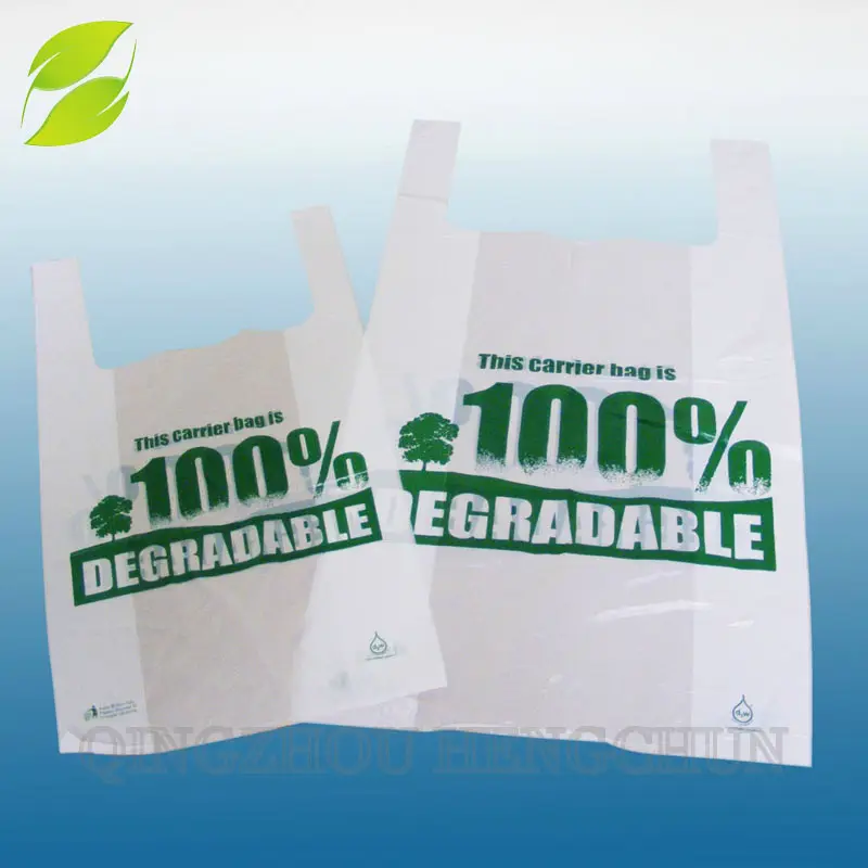 Sacs en plastique biodégradables pliables à prix d'usine
