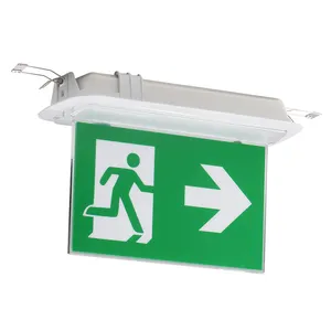 天花板嵌入式电池操作的发光二极管应急灯和出口标志灯