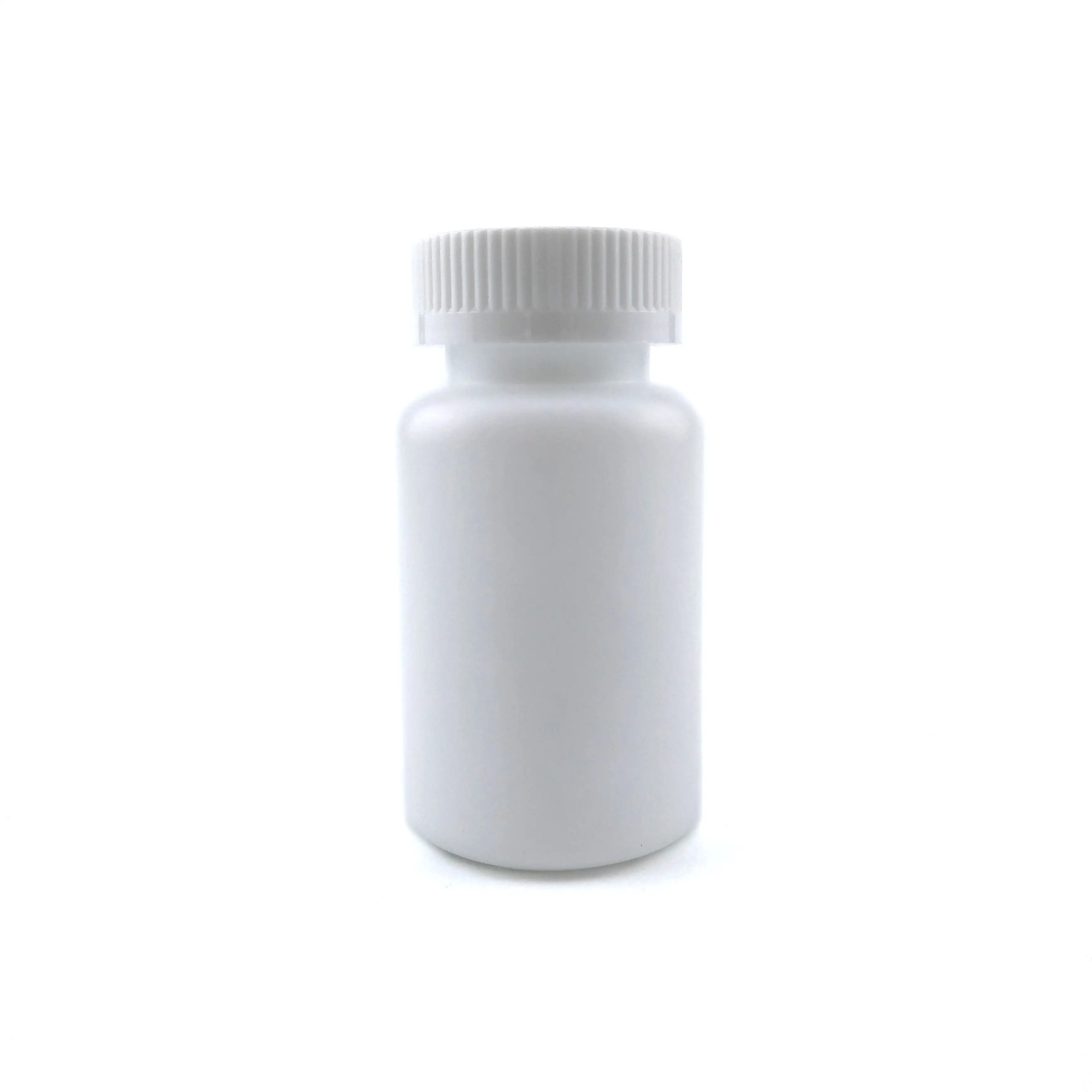 White plastic effervescent tablet pill tube for vitamins C pharmaceutical use empty tubes