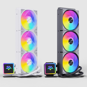 ชุดระบายความร้อนด้วยน้ำสำหรับ CPU รุ่น Iceman KS12024-0360 All-in-One สีดำ พร้อมพัดลมระบายความร้อนสำหรับ PC สีขาว สำหรับระบายความร้อน CPU แบบ AIO - Product Image 4