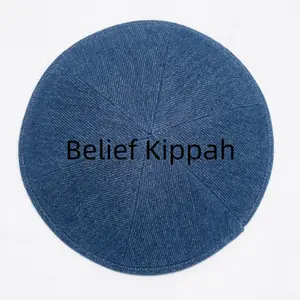 Kippah Kippah Belief Jewish Judaica Wedding Bar Mitzvah Custom Printing Label Yamulka Fabric Free Kippah Kippot