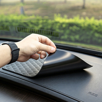 Tapis antidérapant pour tableau de bord de voiture, en PVC, résistant à la chaleur, avec coins de sécurité anti-choc, pour BMW Toyota Honda