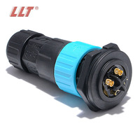 Connecteurs d'alimentation étanches LLT 600V 35A M25 à 4 broches, connecteur rapide push-pull, prise femelle, prise mâle
