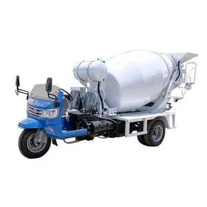 Portable Concrete Mixer Truck 3.5 Cubic Meters Self-loading Cement Mixer With Plastic Drum