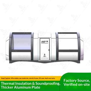 Cabine de Nuit Intelligente Mobile Thème Jardin Écologique pour Voyages Parent-Enfant, Cabine de Voyage Scénique Mobile pour Paysages Fleuris - Product Image 1