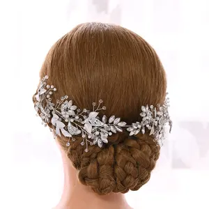 Cheerfeel MP-272 Handmade wedding crystal women rhinestone head jewelled headpieces hair headpieces