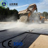 Membrane géocomposite en géotextile polyester HDPE renforcé de 1 mm - Protection double couche pour pentes industrielles raides, barrages et revêtements de bassins 5