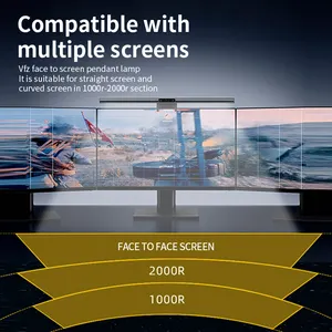 Lampe LED <span class=keywords><strong>portable</strong></span> USB incurvée pour écran intelligent, éclairage <span class=keywords><strong>sous</strong></span> l'écran d'<span class=keywords><strong>ordinateur</strong></span>, barre lumineuse avec webcam - Product Image 4