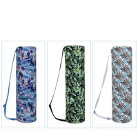 Tapis de yoga en coton multicolore Sac de transport en toile imperméable à la mode pour femmes et hommes