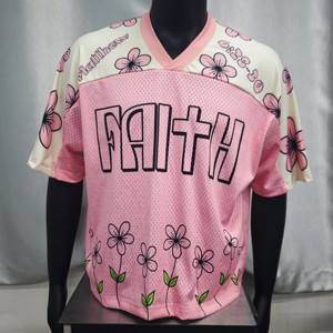 Maglia <span class=keywords><strong>da</strong></span> Football Americano Oversize Personalizzata, T-Shirt Retrò Street Fashion, Maglietta in Rete Streetwear per Uomo, T-Shirt <span class=keywords><strong>da</strong></span> Calcio e Rugby - Product Image 3