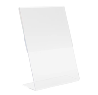Support de table en acrylique en forme de L pour présentoir de menu A4 A3 A5
