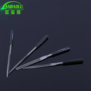 ชุดตะไบเหล็ก Anbaolu ขนาด 60 มม. แบบสามเหลี่ยม ตัดแบบ Bastard ด้ามจับเคลือบสีดำกันลื่น สำหรับโลหะที่ไม่ใช่เหล็ก - Product Image 1