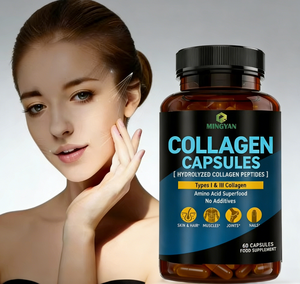 Complément alimentaire en capsules de collagène complexe OEM/ODM, acide hyaluronique et vitamine C, soutien de la peau, des cheveux, des ongles, des articulations, santé osseuse - Product Image 1