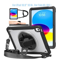 Tab A9/A9+360 °   Protection robuste anti-chute et antichoc, étui pour tablette en silicone TPU 10e génération 10,9 pouces pour iPad Air Pro11/13 2024 Mini 6/7
