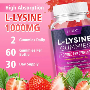 Gummies de L-<span class=keywords><strong>Lysine</strong></span> 1000mg à Marque Blanche OEM/ODM avec Vitamine C, B12 et Zinc <span class=keywords><strong>pour</strong></span> <span class=keywords><strong>la</strong></span> <span class=keywords><strong>Peau</strong></span> et le Système Immunitaire – Supplément Végétalien Haute Puissance - Product Image 2