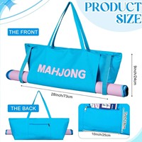 Sac de rangement professionnel pour Mahjong, en tissu Oxford imperméable, pliable et léger, pour la maison ou les voyages, divertissement ludique
