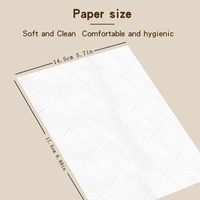 Mouchoirs en papier orange 5 plis, paquet économique, en pure pâte de bois, serviettes douces pour la maison, le bureau et l'hôtel, lot de 10 paquets