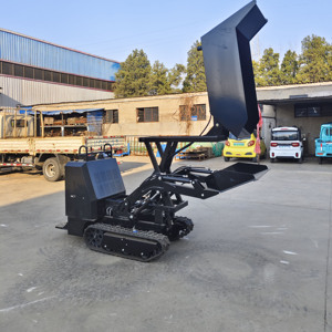 Minidumper Cingolato Idraulico Economico Prezzo di Fabbrica, Caricatore Cingolato con Scatola del Cambio, Cingoli in Gomma, Motore a Benzina, Alta Efficienza - Product Image 4