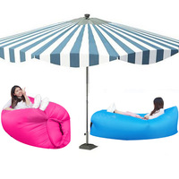 Personnalisé 190T extérieur canapé gonflable chaise longue moderne pliable matelas pneumatique canapé pour chambre plage Camping paresseux refroidissement