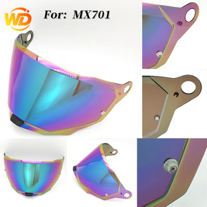 Visière de remplacement pour casque de moto LS2 MX701 Explorer, accessoire de casque, visière miroir <span class=keywords><strong>IRIDIUM</strong></span> BLUE - Product Image 2