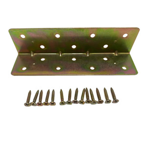 Soporte de Esquina para Cama de Metal Negro, Conector de Estante de Ángulo Recto de 90 Grados, Soporte de Refuerzo con Tornillos - Product Image 3