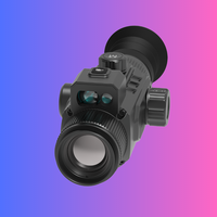 Lunette thermique compacte avec logo personnalisé, objectif 25 mm 256x192, télémètre laser, Wi-Fi et enregistrement vidéo