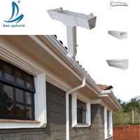 Tuyau de descente d'eau en PVC, anti-corrosion, durable, résistant aux UV, système de drainage des eaux pluviales pour toiture