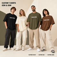 T-shirt unisexe ample et décontracté en tissu épais, confortable, à manches courtes, pour l'été, doux, grande taille, couleur unie, vierge, vente en gros