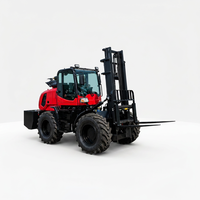 Chariot élévateur tout-terrain multifonctionnel à moteur diesel 4x4, capacité 3 tonnes, 3,5 tonnes, pour usage agricole et en entrepôt