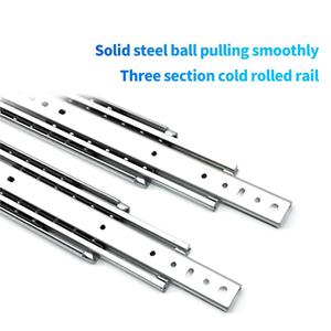 Guide per cassetti telescopiche per impieghi gravosi da 76 mm 225 kg Q235 per mobili, cassette degli attrezzi, cassetti tandem industriali e commerciali - Product Image 3