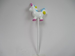 Figurines miniatures fabriquées à la main <span class=keywords><strong>licorne</strong></span> résine Animal Statue réaliste Panda Figurine jardin pieu cour ornement - Product Image 2