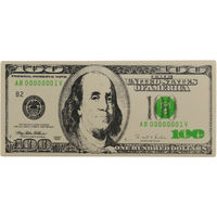 Jouets anti-stress personnalisés en forme de billet de cent dollars, en mousse PU souple et compressible, nouveauté, cadeau promotionnel, logo imprimé, vente en gros