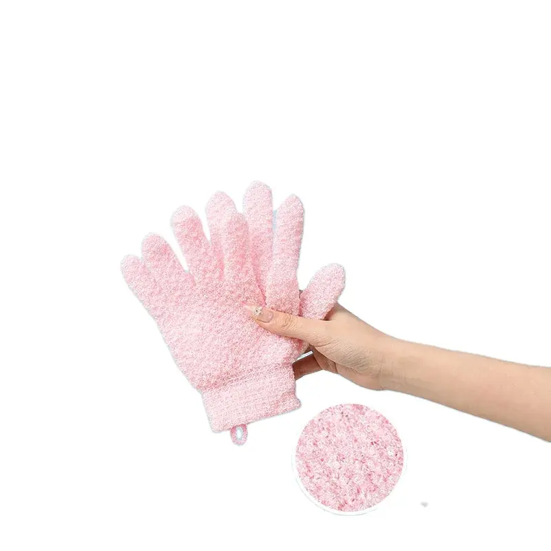 ถุงมือขัดตัวสำหรับอาบน้ำถุงมือขัดผิวแบบกำหนดเองถุงมืออาบน้ำถุงมือขัดผิว