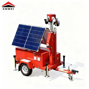 Remorque de surveillance à panneaux solaires mobiles, remorque de sécurité solaire pour les chantiers hors réseau - Product Image 4