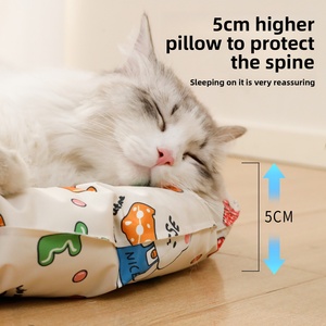 Niedliche Cartoon Wasserdichte Katzen- & Hunde-Kühlmatte Ovale Gel-Kühlmatte für Haustiere Sommer-Kühlpad - Product Image 3