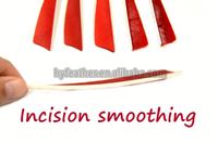 Plumes de dindon rouges naturelles pour le fletchage d'arrows de tir à l'arc, accessoires pour la fabrication de flèches DIY, la chasse et le tir sur cible