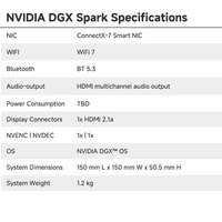 Superordinateur IA NV-IDIA DGX Spark Grace Blackwell GB200, ordinateur IA haute performance pour l'entraînement des LLM et le GenAI