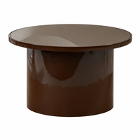 Table basse ronde moderne en verre de style nordique pour salon, appartement, table de chevet, table à café pour la maison
