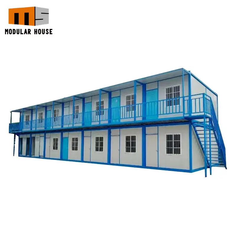 Site Portable Mobile Living Container House Room Fixed Rock Wool Color Steel Plate Site Extendable 20FT 40FT Prefab Container Room