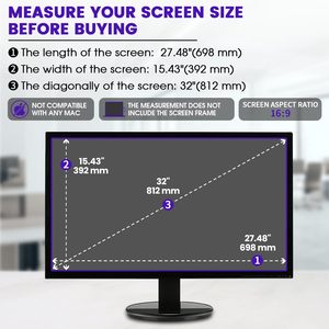 Protection d'écran anti-lumière bleue en gros directement de l'usine pour moniteur 23,8 <span class=keywords><strong>24</strong></span> 27 <span class=keywords><strong>32</strong></span> pouces, film filtrant anti-reflet pour la protection des yeux - Product Image 4