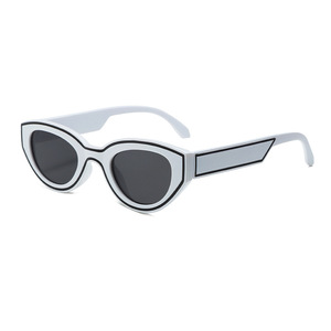 Gafas de sol tipo ojo de gato con montura completa UV400 estilo retro para mujer, protección solar, moda - Product Image 4