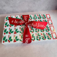 Tuiles de Mahjong de Noël 160 pièces 1 couche avec une ligne magnifique – Le set de Mahjong Ligne de Noël